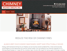 Tablet Screenshot of chimneywizardsweepsinc.com